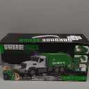 2.4G RC Garbage Truck Toy with Lights - 6 Channel Remote Control Waste Management Garbage Truck with 2 Rechargeable Batteries, Kids Recycling Toys, Excellent Xmas Gifts for Boys Girls 3-8