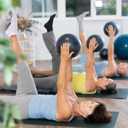 12 Pairs Pilates Socks for Women Non Slip Yoga Grip Socks with 6 Drawstring Bag for Yoga Ballet Barefoot Barre Dance