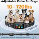 AI Dog Shock Collar 2 Dogs (10-120Lbs) - 3300FT Dog Training Collar with Remote, IPX7 Waterproof Collar with Beep, Vibration, Safe Shock for Large Medium Small Dogs, Keypad Lock and Flashing Light