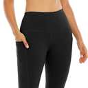 WHOUARE 4 Pack Biker Yoga Shorts with Pockets for Women,High Waisted Athletic Running Workout Gym Shorts Tummy Control (Black, XL)