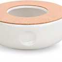 Ceramic Teapot Warmer, Teapot Heater, Tea Light Warmer, Suitable for Teapot and Mugs, 6 Inches (Candles not Included)