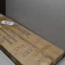 Function Home TV Stand for TVs up to 50 Inch, 3 Tier Entertainment Center, Modern TV Cabinet with Marble Top and Gold Metal Base, 42" Media Console Table with Storage for Living Room Bedroom