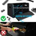 GMQ Car Trunk Organizer for SUV,Car Organizers and Storage with Collapsible Storage, Magnetic Lid Large Capacity for SUV, Truck, MPV (Carbon Black, L-21.51312.5 IN)