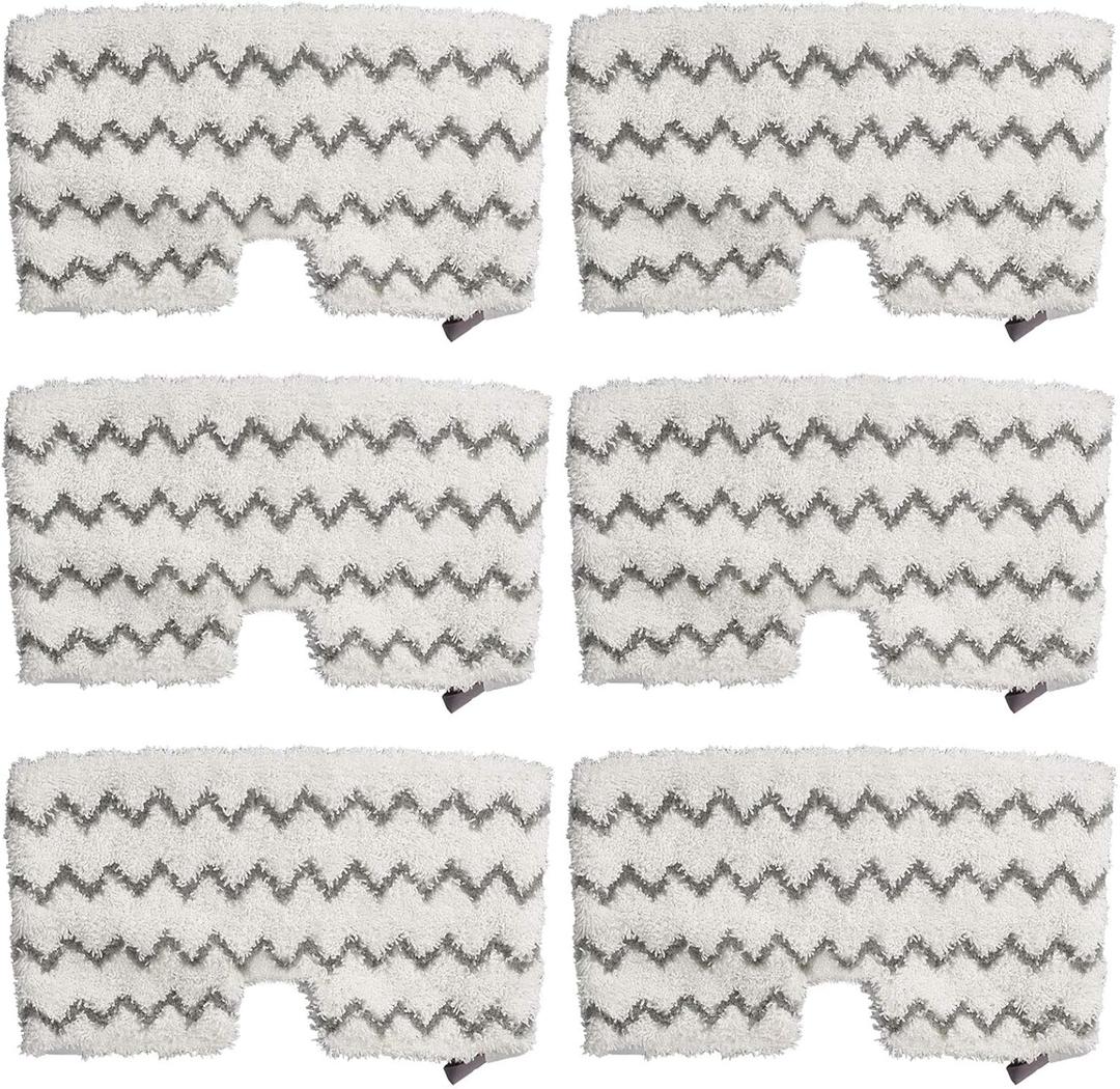 Extolife 6 Pack Steam Mop Pads Replacement for Shark Steam Pocket Mops S3501 S3601 S3550 S3801 S3901 S3601D S3801CO S3901D S3455K S2902 SE450