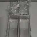 Clear Drawer Organizer Bins 8 Pack Stackable Storage Bins for Cutlery Vanity Bathroom Deep Drawer Organizer Tray for Kitchen Cabinet Closet Counter Refrigerator Organization and Storage