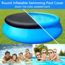 8ft Round Pool Cover 8 ft Round Inflatable Pool Covers Garden Outdoor Above Ground Swimming Pool Shades 96 in Canopy Backyard Adult Pool Accessories