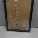 2PCS Black Bulletin Boards Cork Board with Felt, 15"x11" Small Display Pin Board Vision Board for Walls, Jewelry, Notes, Collection, Photos, Office, Wood Framed(Black) & Felt(Black), 2p