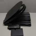 Portable Toilet, Upgraded 15'' toilet With Removable Paper Holder, Camping Toilet With A Load Capacity Of 450 Lbs, Portable Potty for Camping, Hiking, Road Trip, Car, RV, Tent, Beach, Truck Drivers