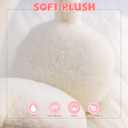 XIAOHAWANG Winter Earmuffs for Kids Girl Warm Ear Muffs Baby Boy Plush Padded Ear Warmer (One Size, C-white)