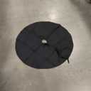 Black Christmas Tree Skirt 36 inches Small Double Layers Soft Burlap Tree Skirt for Christmas Halloween Holiday Home Decorations