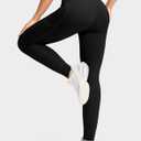 Soothfeel Women's High Waisted Fleece Lined Leggings with Pockets Water Resistant Thick Thermal Warm Winter Ski Hiking Pants (Black)