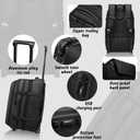 Vacuum Rolling Backpack Travel-Compression Backpacks with Wheels,Air Pump,Usb,Tsa Lock,Rolling Backpack Luggage