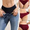 SIONCY Cotton Underwear for Women Sexy Cheeky Bikini Panties Soft Low Waist Ribbed Hipster Breathable Stretch Briefs 9 Pack (Gray, S)
