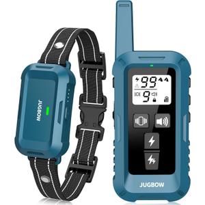 Jugbow Dog Shock Collar - 4200FT Dog Training Collar with Remote, IPX7 Waterproof Electric Collar with 4 Training Modes, Security Lock, Rechargeable e-Collar for Dogs 10-120lbs