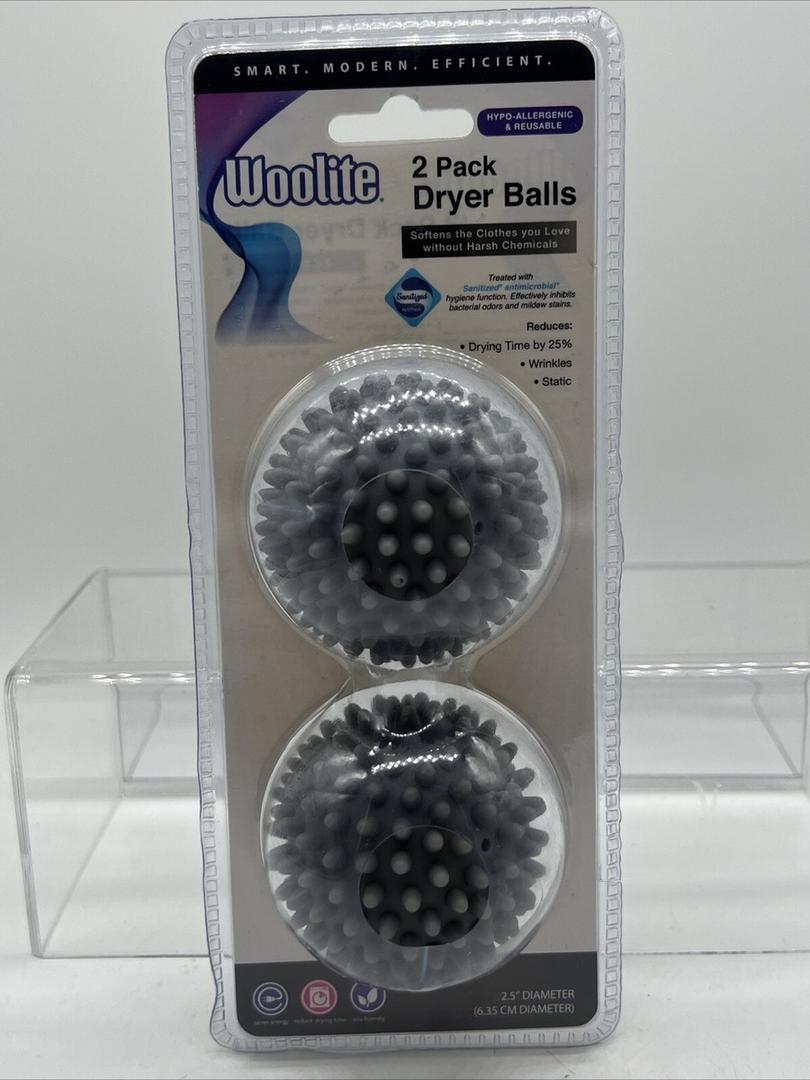 Laundry 360 2 Pack Dryer Balls | Reduces Drying Time | Reduces Static | Softens Clothing | Laundry Accessories | Set with toy