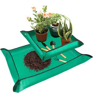 2PCS Repotting Mat, Excellence Indoor Waterproof Plant Transplanting Mat, Professional Gardening Mat Supplies (gardening tools are not included)