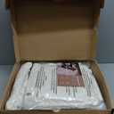 MUXHOMO 7 Pieces California King Comforter Set, Seersucker Bed in a Bag Cal King Size, All Season Luxury Bedding Set with Comforter, Flat Sheet, Fitted Sheet, Pillowcases & Shams, Ivory