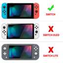 eXtremeRate PlayVital Unique Cover for Nintendo Switch, Protective Case Protector for Switch - Shock-Absorbent Anti-Scratch Dockable Durable Hard Shell Game Accessories, Gradient Translucent Bluebell
