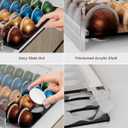 Storage Drawer for Nespresso Vertuo Coffee Pod Holder for Counter Acrylic Coffee Capsule Organizer - 40 Pods