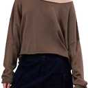 Ugerlov Women's Lightweight Cashmere Fall Sweater Long Sleeve Crewneck Knit Pullover Tops Casual Outfit Fashion 2024 (Gray, XL)