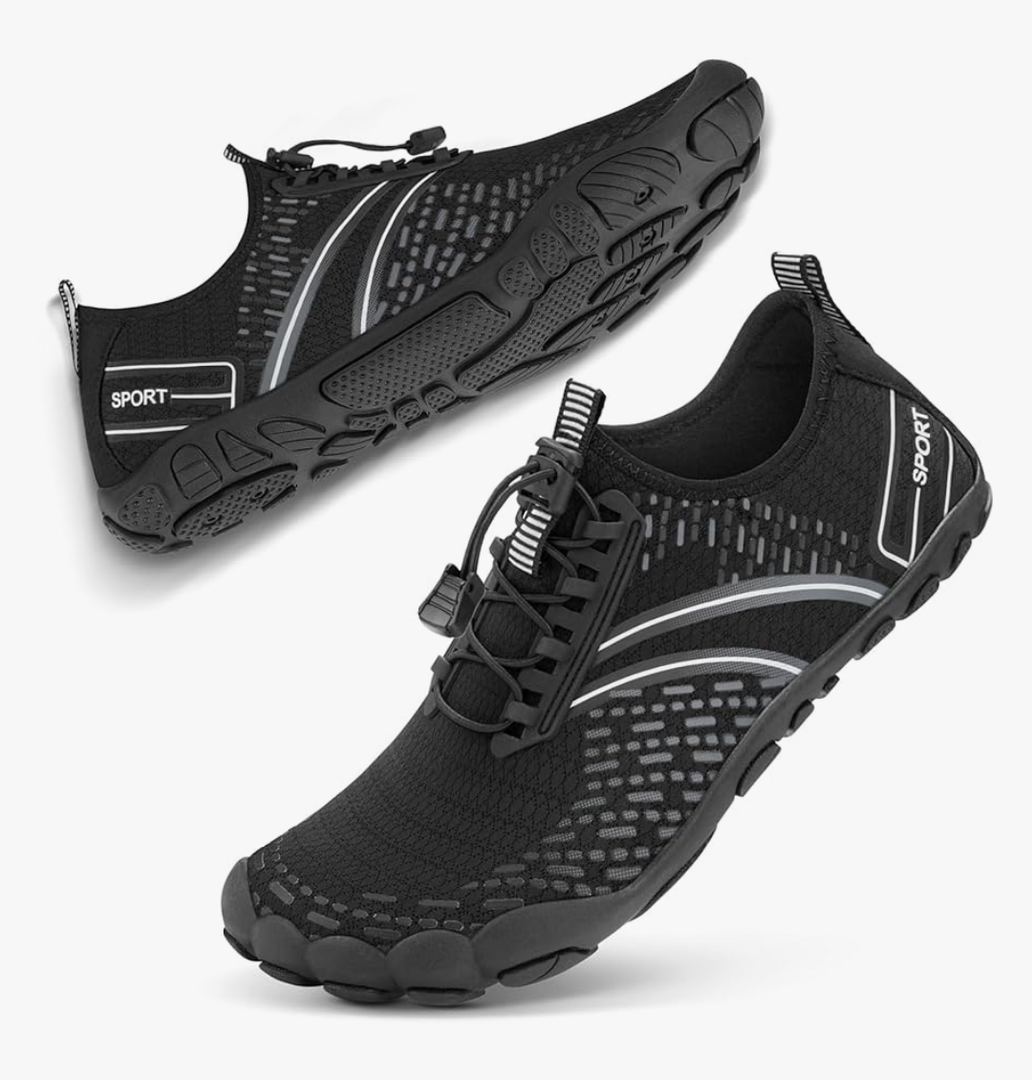 ATHMILE Hiking Barefoot Water Shoes for Women Men Beach Swim Aqua Pool River Quick Dry Athletic Wide Toe Outdoor Sport Kayaking Boating Rock Climbing Yoga Lake 9W/7.5M