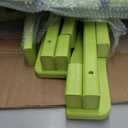Folding Adirondack Chairs Set of 2, HDPE, 2 Cup Holders, Lime