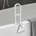 Bathtub Safety Rail Adjustable Shower Grab Bar - White Medical Bathtub Handle Grab Bars for Bathroom, Safety Handle Rail Heavy Duty for Seniors and Elderly
