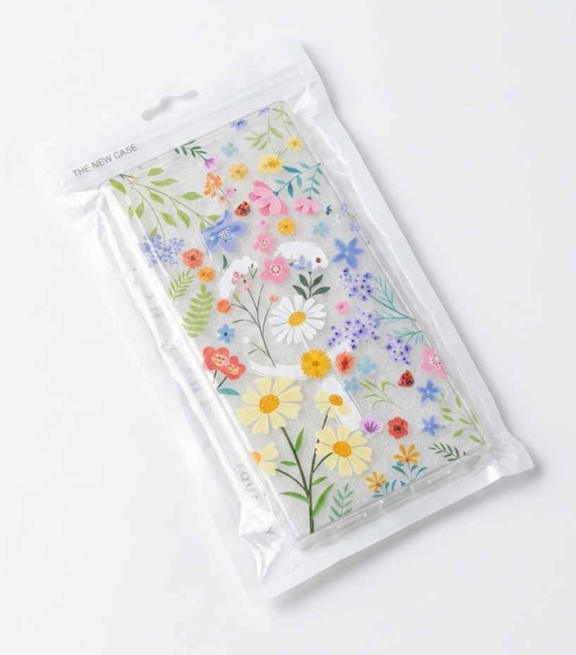 Compatible with Samsung Galaxy S23 Ultra Case,Compatible with MagSafe,Cute Pressed Dried Flowers Design Women Girly Shockproof Floral Clear Magnetic Case for Galaxy S23 Ultra (White)