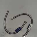 16'' Faucet Hose Connector, 3/8" Comp x 1/2" FIP Braided Stainless Steel Faucet Water Supply Lines for Bathroom Kitchen Sink Faucet 2Pcs