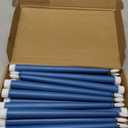 Macarrie 24 Packs Flameless Taper Candles Battery Operated Fake 11 Inch Long Candlelight LED Flameless Candlesticks Flickering Tapered for Christmas Church Prayer New Year Wedding (Blue)