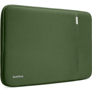 tomtoc 360 Protective Laptop Sleeve for 13-inch New MacBook Air M4/A3240 2025, M3/A3113, M2/A2681 M1/A2337 A2179 A1932, 13-inch MacBook Pro M2/A2686 M1/A2338, Water-Resistant Computer Case Bag (Green)