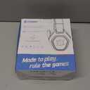 Ozeino 2.4GHz Wireless Gaming Headset for PC, Ps5, Ps4 - Lossless Audio USB & Type-C Ultra Stable Gaming Headphones with Flip Microphone, 40-Hr Battery Gamer Headset for Switch, Laptop, Mobile, Mac (Black and White)