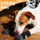 Non Slip Dog Socks with Grips, Dog Sock to Prevent Licking Paw for Senior Dogs, Dog Shoes for Hardwood Floors and Enhancing Traction, Paw Protector - Fits Small, Medium, Large Dogs - S