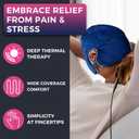 Face Heating Pad for Tension Headaches, Dry Eyes, Sinus Relief, Full-Coverage Heated Face Mask for Sleep Aid and Pressure Relief