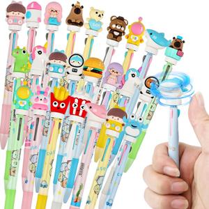 25Pcs Fun Pens for Kids, 3-in-1 Cute Animal Pens for Kids, Stress Relief Rotating kid pen for Birthdays Gifts Office Classroom Prizes