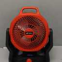 Battery Powered Fan for Milwaukee M18 18V Battery with AC Adapter (No Batteries), Up to 650 CFM Cordless Fans, Variable Speed Battery Operated Fan, Low Noise 30dB Portable & Jobsite Camping Fans (Red (Compatible with Milwaukee M18 Battery))