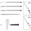 Lint Roller for Pet Hair Extra Sticky with 3 Extendable Handle Large Surface 6.3'' Lint Remover Sticky Rollers with 300 Sheets for Floor Clothes Furniture Dog Cat Hair