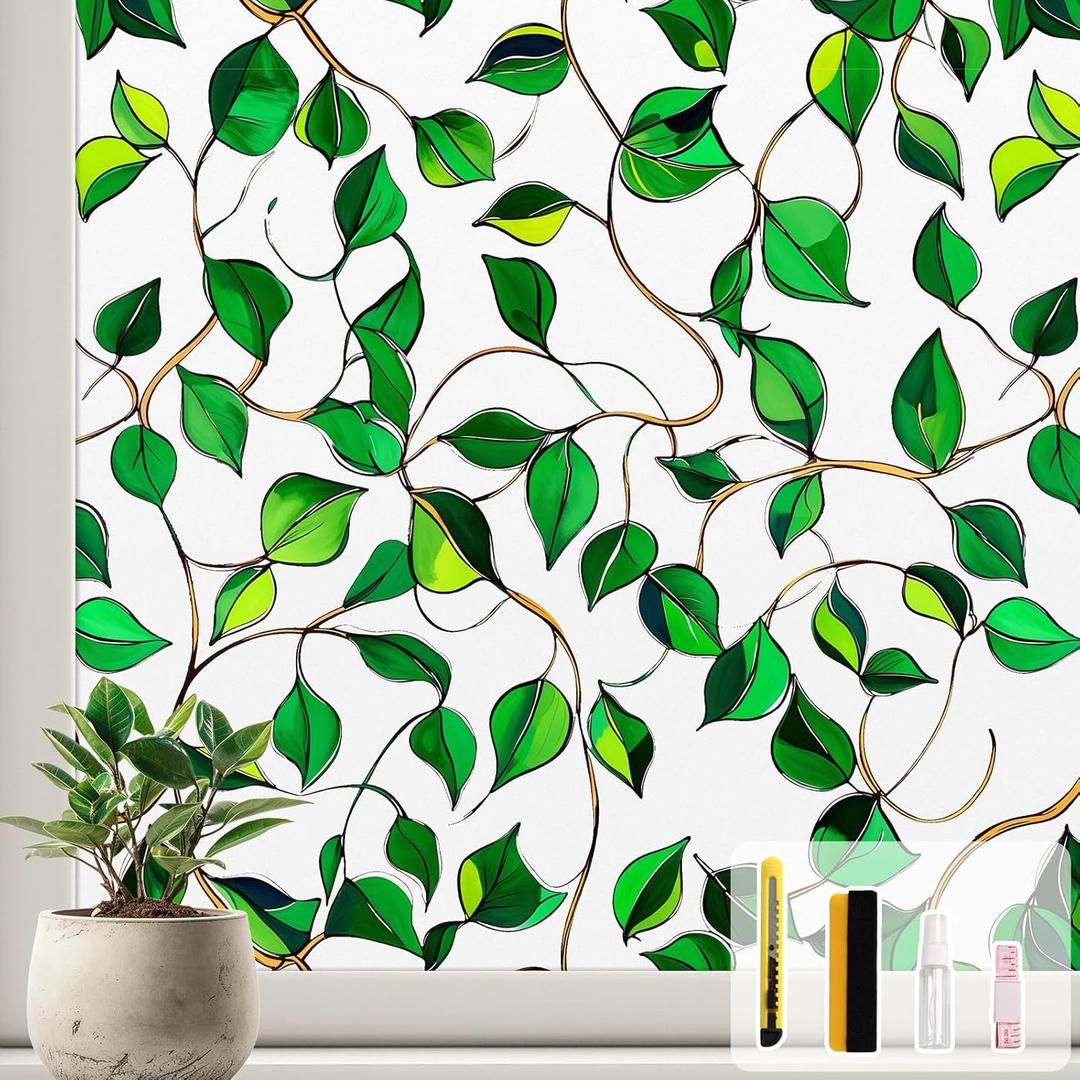 Kromapolis Privacy Window Film Frosted Glass Static Cling, 29.5" x 78.7"