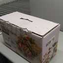 5-Pack Borosilicate Glass Containers with Tempered Lids, 35.2oz/4.4 Cup Airtight Meal Prep Set, Microwave/Freezer Safe (Gray)