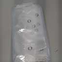 Short Clear Shower Curtain Liner 60x60, 12 Grommet Holes Plastic Shower Curtain 60 Inch Length with Magnets, Clear, 60x60