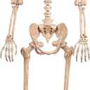 Crazy Bonez Original Pose-N-Stay Halloween Skeleton, 5 FT – Life-Size
Realistic, Fully Poseable Indoor & Outdoor Decoration, Durable Plastic Spooky Prop for Yard, Porch, Haunted House