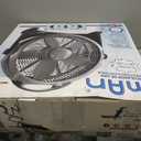 MAN 20-Inch Floor Fan, Gray and Black, High-Velocity Air Circulator, Adjustable Tilt, Indoor Cooling