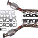 16478 16479 Front Manifold Catalytic Converter Compatible with 5.6L 2004-2010 Infiniti QX56 / 2005-2013 Nissan Armada / 2004-2013 Nissan Titan / 2008-2012 Nissan Pathfinder