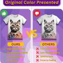 Colorfairy DTF Transfer Film Roll 13" x 328', A3+ Double-Sided Matte PET Heat Transfer Paper, Universal for All T-Shirts & Dark Fabrics, Vibrant Colors, Easy Peel Hot/Cold
