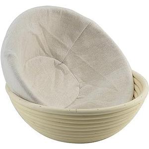 9 Inch Proofing Bread Basket Cloth, Reusable Breathable Liner Cotton Flax Banneton Proofing Bread Cloth, Round Baking supplies Bread Proofing Baskets,Baking Tools and Accessories (9 inch)