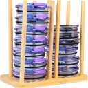 VEEBELL Adjustable Tumbler Lid Organizer - Lid Storage Rack for Tumbler - Water Bottle - Cup Lid Holder - Water Bottle Lid Organizer for Cabinet - Cup Lid Holder