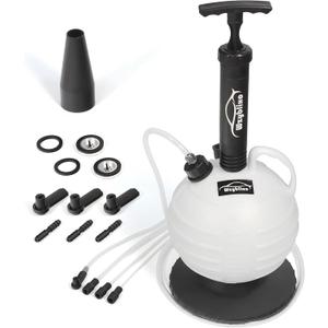 6L Vacuum Oil Extractor Pump Fluid Extractor Oil Change Pump for Automotive and Boat with 59" Main Hose, Three 41" Extension Tubes for Automotive Oil Change, A Brake Bleeding Hose for Brake Fluid Change