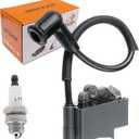 IGCINIC Ignition Coil and Spark plug for Stihl MS311 MS391 MS311Z MS391Z Chainsaw Replaces 1140 400 1303 1140 1305 B