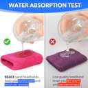 BEACE Sweatbands Sports Wristband for Men & Women -8pcs Moisture Wicking Athletic Cotton Terry Cloth Sweatband for Tennis, Basketball, Running, Gym, Working Out (Black/RoseRed/Green/LT-Blue)