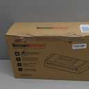 Bonsenkitchen Vacuum Sealer for Food, Easy-Lock Handle Vacuum Sealer Machine with Bag Clip, Built-in Cutter and Bag Storage for Sous Vide and Meal Prep, 1 Roll Bag & 10 Pre-Cut Bags, Silver